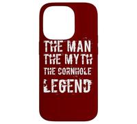The Man The Myth The Cornhole Legend Pouf Poire Coque pour iPhone 14 Pro