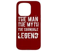 The Man The Myth The Cornhole Legend Pouf Poire Coque pour iPhone 15 Pro