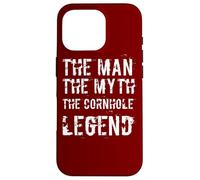 The Man The Myth The Cornhole Legend Pouf Poire Coque pour iPhone 16 Pro