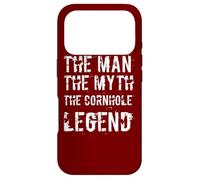 The Man The Myth The Cornhole Legend Pouf Poire Coque pour iPhone 17 Pro