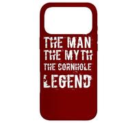 The Man The Myth The Cornhole Legend Pouf Poire Coque pour iPhone 17 Pro Max