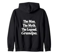 The Man The Myth The Legend Grandpa Typographie rétro Sweat à Capuche