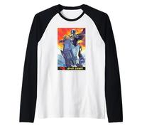 The Mandalorian and Grogu AT-RT Escape Mando & Grogu Poster Manche Raglan