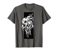 The Mandalorian and Grogu Imperial Stormtroopers Stencil Art T-Shirt