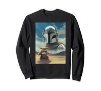 The Mandalorian and Grogu Mando & The Child Armored Poster Sweatshirt