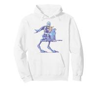 The Mandalorian and Grogu Mando & The Child on AT-RT Walker Sweat à Capuche