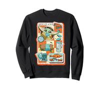 The Mandalorian and Grogu Snack Time! Eating and Smiling Sweatshirt