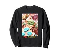 The Mandalorian and Grogu Snack Time The Child Smiles Poster Sweatshirt