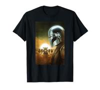 The Mandalorian and Grogu The Child & Mando Side Portrait T-Shirt