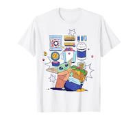The Mandalorian and Grogu The Child Surrounded by Snacks T-Shirt