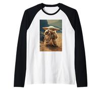 The Mandalorian and Grogu The Child Uses The Force Poster Manche Raglan