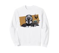 The Mandalorian and Grogu Watercolor Duo Mudhorn Clan of Two Sweatshirt