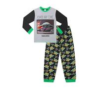 The Mandalorian Baby Yoda Power Nap Pyjama long pour garçons et filles Star Wars, gris, 8-9 ans