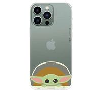 The Mandalorian Coque pour iPhone 14 Pro MAX Officiel Baby Yoda Sourires pour protéger votre téléphone portable Coque en silicone souple avec licence officielle de The Mandalorian