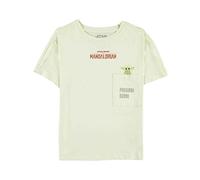 The Mandalorian Kids T Shirt The Child Pocket Logo Nouveau Officiel Girls Vert Size Medium (7/8 Yrs)