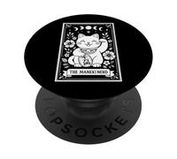 The Maneki Neko Carte de Tarot Porte-Bonheur Motif Chat Japonais PopSockets PopGrip Adhésif