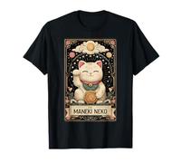 The Maneki Neko Carte de Tarot Porte-Bonheur Motif Chat Japonais T-Shirt