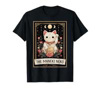 The Maneki Neko Carte de Tarot Porte-Bonheur Motif Chat Japonais T-Shirt