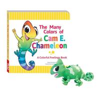 The Many Colors of CAM E. Chameleon Board Book & Plush Set