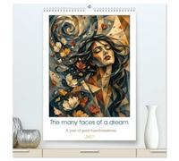 The many faces of a dream a year of quiet transformations (High Quality Premium Wall Calendar 2027 DIN A2 portrait),CALVENDO 12 Month Wall Calendar: Surreal portraits of nature and soul
