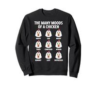 The Many Moods of A Chicken Funny Sarcastic Voltry Farmer Sweatshirt
