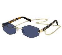 THE MARC JACOBS Marc 496/S AIR Gafas, Gold Blue, ESTANDAR Unisex Adulto