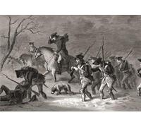 The March to Valley Forge. Après un travail du XIXe siècle de Felix Darley gravé par Albert Bobbett. Valley Forge en Pennsylvanie était un campement d'hiver de l'armée continentale pendant la guerre