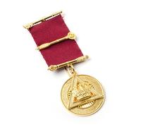 THE MASONIC COLLECTION Bijou de poitrine Royal Arch P.Z. - Plaqué or - Fixation par épingle - Cadeaux franc-maçons pour hommes