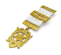 The Masonic Collection - Bijou de poitrine Royal Arch Principals - Taille standard/grande - Finition dorée de qualité supérieure - Livré dans un portefeuille transparent - Cadeaux franc-maçons de