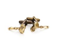 THE MASONIC COLLECTION Boutons de manchette en or antique franc-maçon pour homme, taille unique, Laiton, Pas de gemme