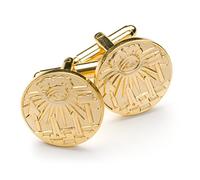 THE MASONIC COLLECTION Boutons de manchette en or pour homme Motif franc-maçons, taille unique, Laiton, pas de pierres précieuses