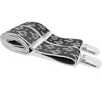 THE MASONIC COLLECTION - Bretelles homme avec motif Équerre et Compas - Design en X - Réglables et élastiques - En or/argent - Un cadeau maçonnique idéal pour homme