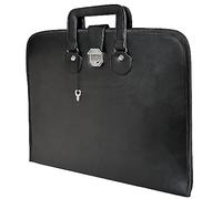 THE MASONIC COLLECTION - Étui souple style mallette MM - Fabriqué en similicuir - Résistant à l'eau - Cadeau franc-maçon pour homme