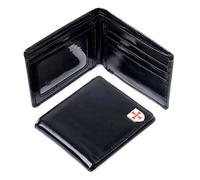 THE MASONIC COLLECTION - Portefeuille Templier en cuir souple véritable - Fabriqué à la main - Nombreux emplacements pour cartes de crédit et deux emplacements pour billets - Un accessoire cadeau