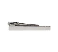 The Masonic Exchange Pince à cravate en argent brossé 5,1 cm de large