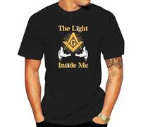 The Masonic Store Freemason The Light Inside Me Men's T Shirt Black L