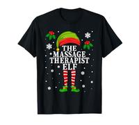 The Massage Therapist Elf Christmas Matching T-Shirt