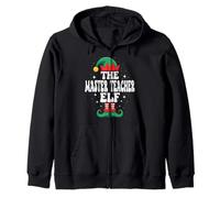 The Master Teacher Elf Funny Christmas Matching Family Sweat à Capuche