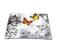 The Masters Tapis de souris personnalisable, Papillons sur fond blanc, Grand