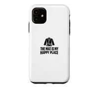 The Mat is My Happy Place Grappling No-Gi Dojo Combat au Sol Coque pour iPhone 11