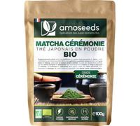 Thé Matcha Bio Japonais 100G | Qualité Cérémoniale Premium | Région de Shizuoka - Japon | Sans amertume