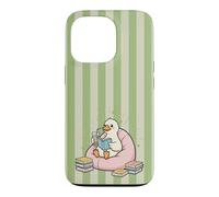 Thé Matcha Cute Bird Kawaii Duck Bookish Goose Green Fun Coque pour iPhone 13 Pro