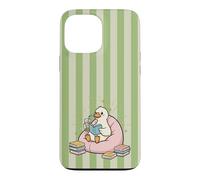 Thé Matcha Cute Bird Kawaii Duck Bookish Goose Green Fun Coque pour iPhone 13 Pro Max