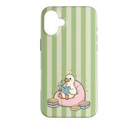Thé Matcha Cute Bird Kawaii Duck Bookish Goose Green Fun Coque pour iPhone 16 Plus
