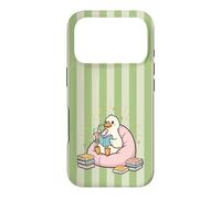 Thé Matcha Cute Bird Kawaii Duck Bookish Goose Green Fun Coque pour iPhone 17 Pro