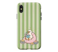 Thé Matcha Cute Bird Kawaii Duck Bookish Goose Green Fun Coque pour iPhone X/XS
