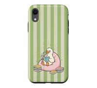 Thé Matcha Cute Bird Kawaii Duck Bookish Goose Green Fun Coque pour iPhone XR