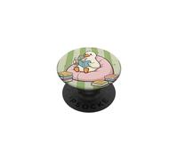 Thé Matcha Cute Bird Kawaii Duck Bookish Goose Green Fun PopSockets PopGrip Adhésif