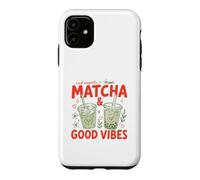 Thé Matcha glacé à la Vanille Good Vibes Cute Matcha Tea Coque pour iPhone 11