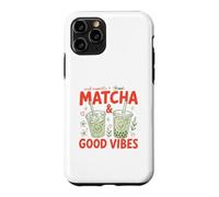 Thé Matcha glacé à la Vanille Good Vibes Cute Matcha Tea Coque pour iPhone 11 Pro